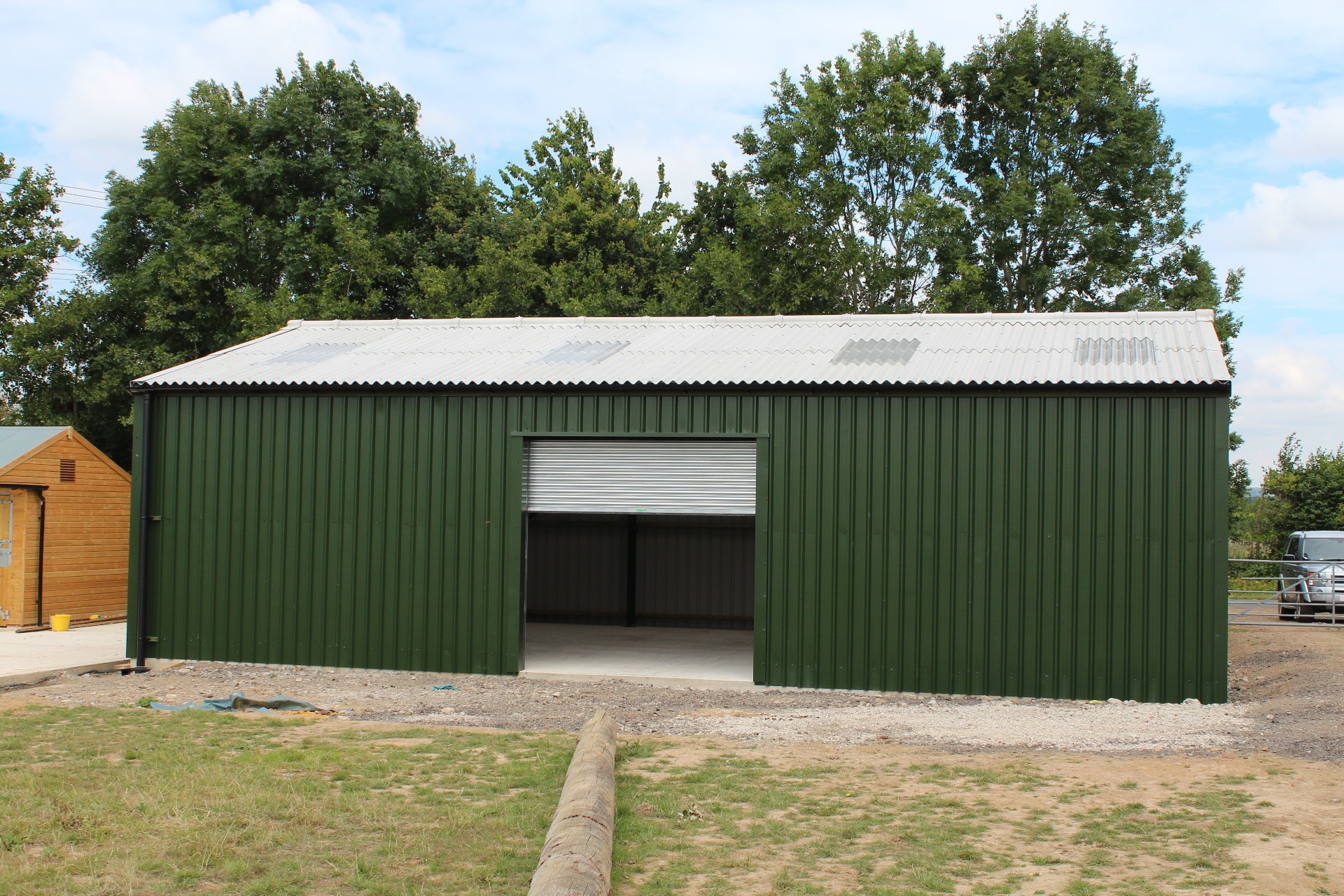 Green agricultural steel building